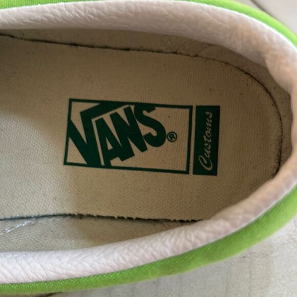 VANS Lime Green Loafers Size 10 - Picture 5 of 7